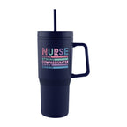 Intrepid Recycled Double Wall Tumbler, 28 oz - Navy - Colorbrite