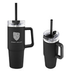 Intrepid Recycled Stainless Steel Tumbler, 30 oz - Black - Silk Screen