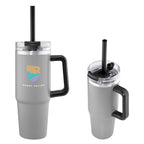 Intrepid Recycled Stainless Steel Tumbler, 30 oz Laser Engraving - Gray - Colorbrite