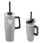 Intrepid Recycled Stainless Steel Tumbler, 30 oz Laser Engraving - Gray - Silk Screen