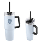 Intrepid Recycled Stainless Steel Tumbler, 30 oz - Light Blue - Silk Screen