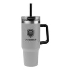 Intrepid Recycled Stainless Steel Tumbler, 40 oz - Gray - Silk Screen