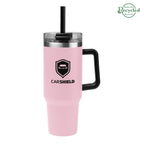 Intrepid Recycled Stainless Steel Tumbler, 40 oz - Pink - Silk Screen