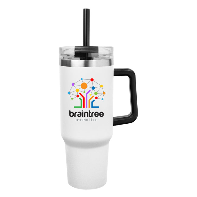 Intrepid Recycled Stainless Steel Tumbler in Full Color, 40 oz