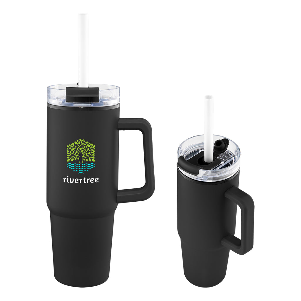 Intrepid Recycled Tumbler, 30 oz - Black - Colorbrite