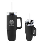 Intrepid Recycled Tumbler, 30 oz - Black - Silk Screen