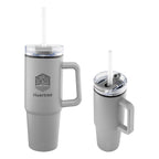 Intrepid Recycled Tumbler, 30 oz - Gray - Silk Screen