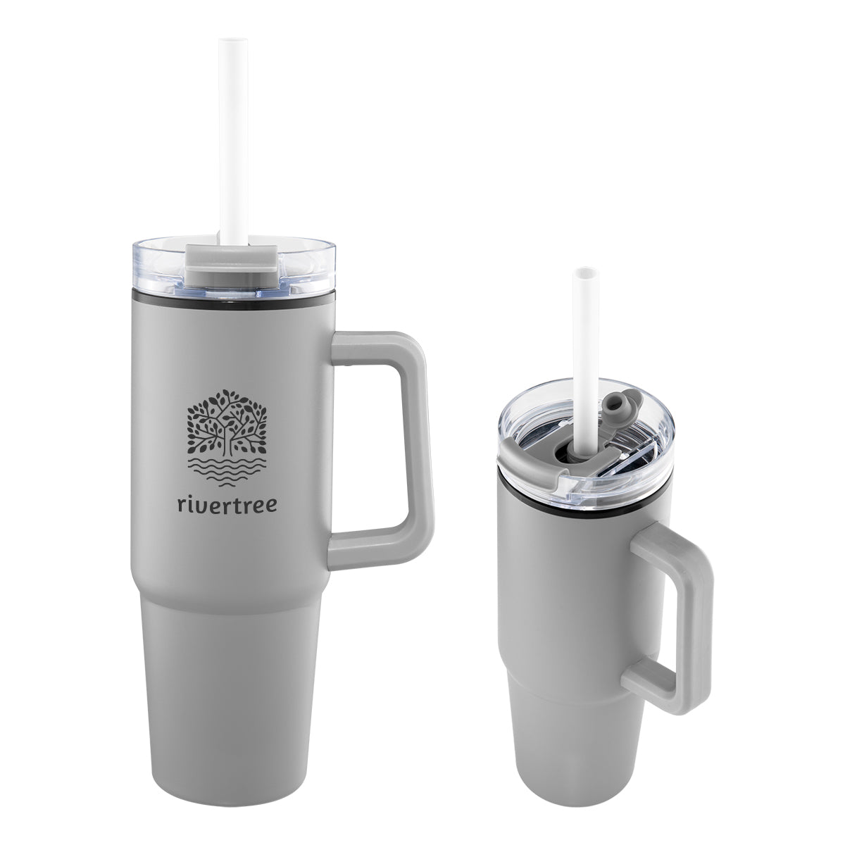 Intrepid Recycled Tumbler, 30 oz - Gray - Silk Screen