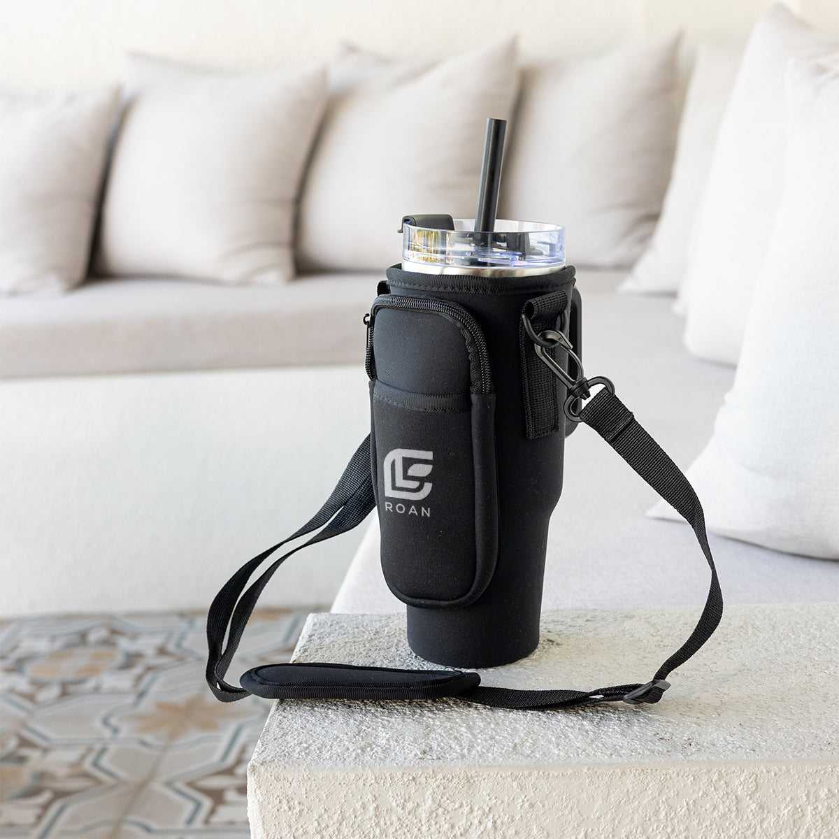Intrepid Tumbler Sling with Pouch, 40 oz - Lifestyle_Silkscreen