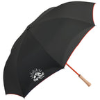 Inverted Umbrella with Recycled Canopy, 48 Inches - Red - Right Angle 2