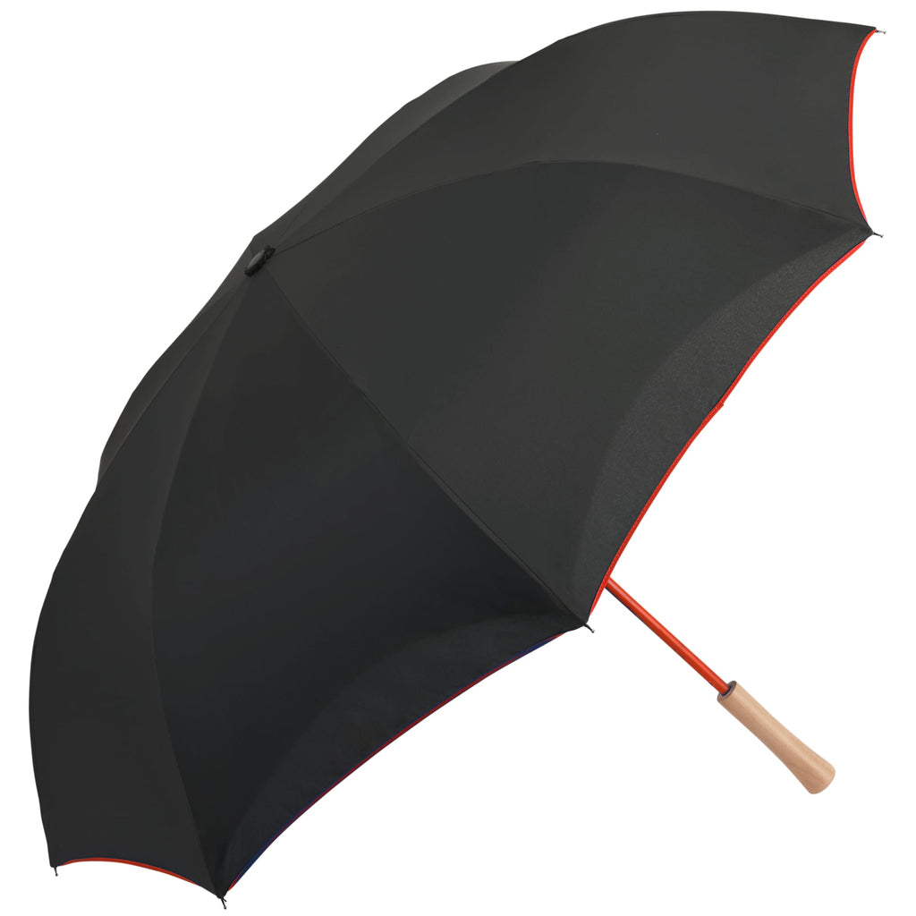 Inverted Umbrella with Recycled Canopy, 48 Inches - Red - Right Angle 4