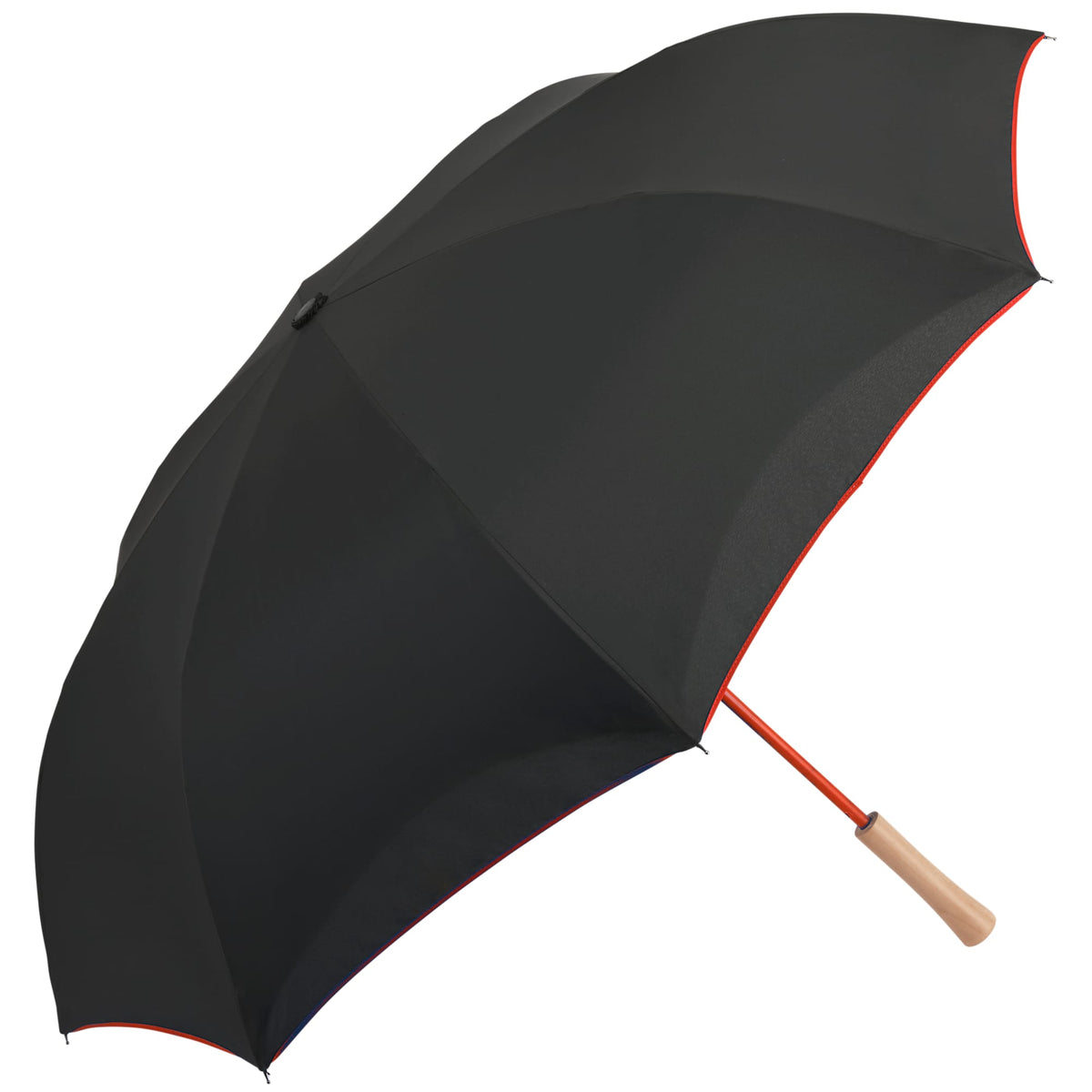 Inverted Umbrella with Recycled Canopy, 48 Inches - Red - Right Angle 4