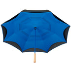 Inverted Umbrella with Recycled Canopy, 48 Inches - Royal - Bot