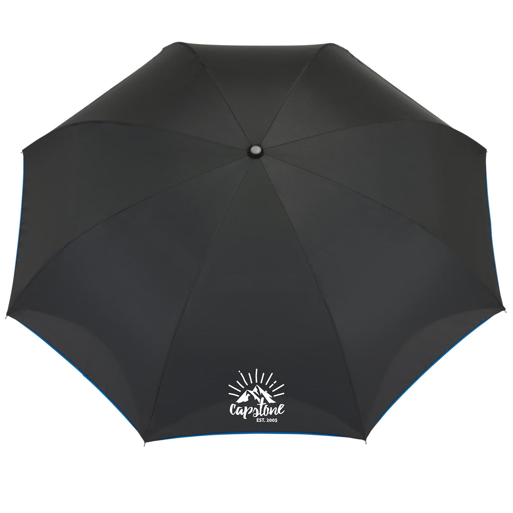 Inverted Umbrella with Recycled Canopy, 48 Inches - Royal - Front