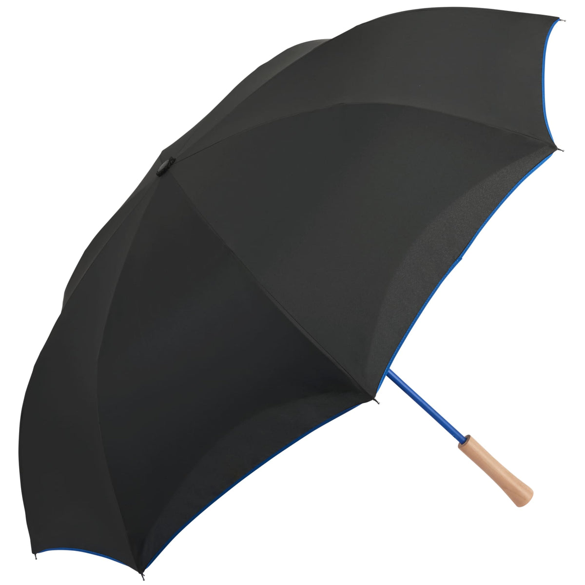 Inverted Umbrella with Recycled Canopy, 48 Inches - Royal - Right Angle 4