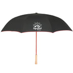 Inverted Umbrella with Recycled Canopy, 48 Inches Transfer - Red - Front 2