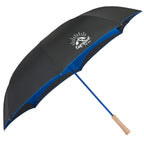 Inverted Umbrella with Recycled Canopy, 48 Inches Transfer - Royal - Right Angle 2