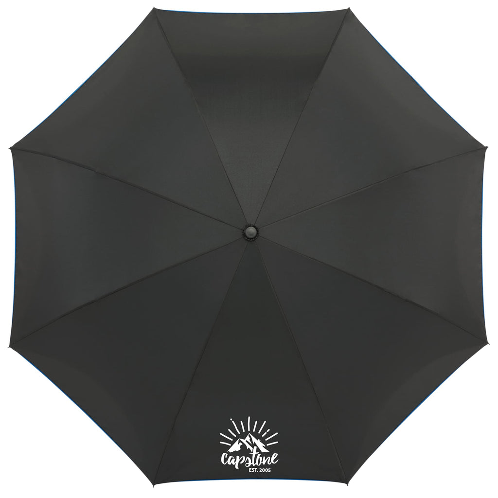 Inverted Umbrella with Recycled Canopy, 48 Inches Transfer - Royal - Top