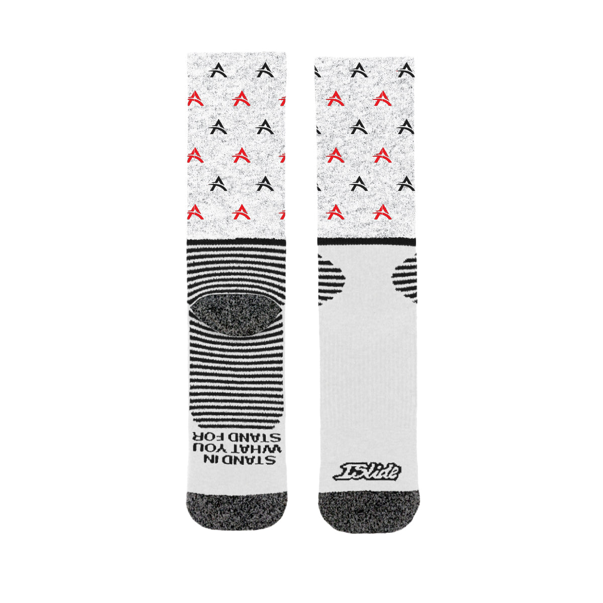 ISlide Socks, Statement - White - Sublimation