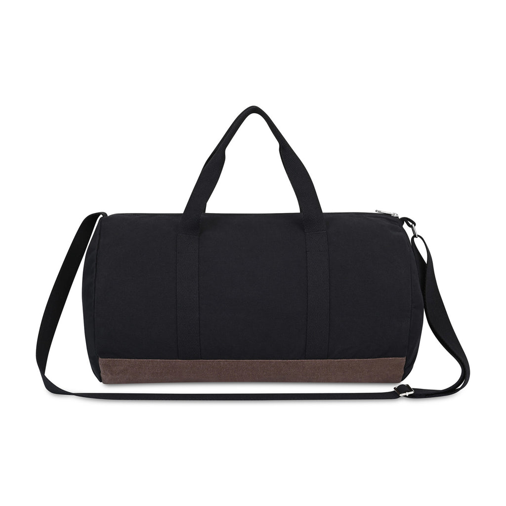 Ivy Barrel Duffel in Recycled Cotton Transfer - Black - View 2