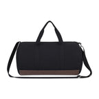 Ivy Barrel Duffel in Recycled Cotton Transfer - Black - View 2