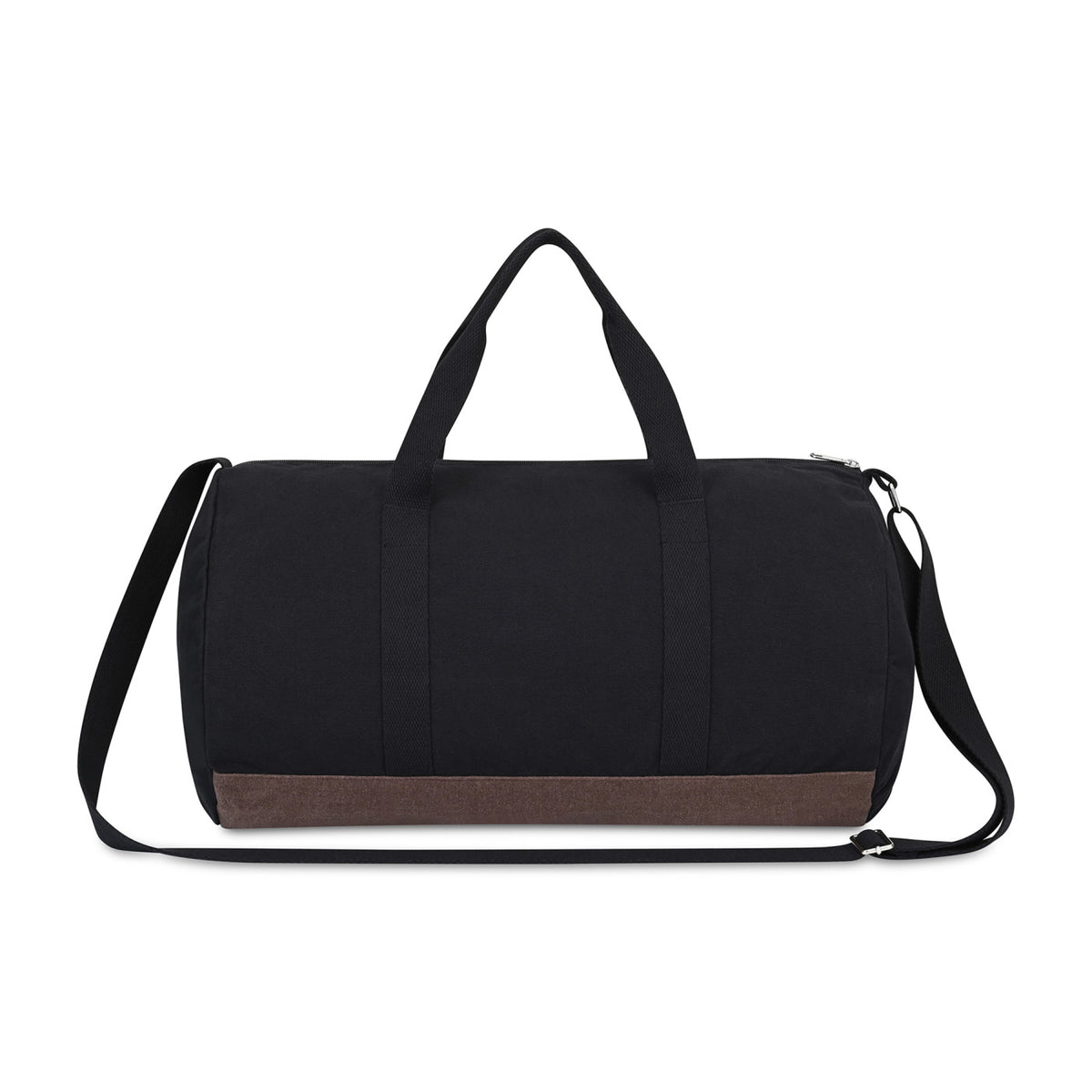Ivy Barrel Duffel in Recycled Cotton Transfer - Black - View 2