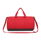 Ivy Barrel Duffel in Recycled Cotton Transfer - Crimson - View 2