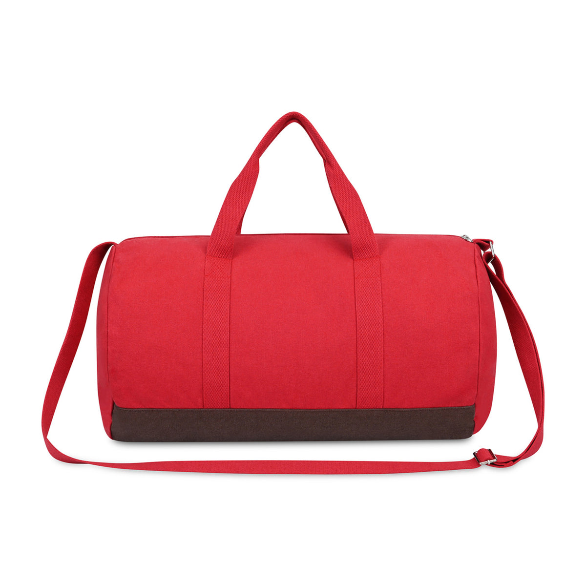 Ivy Barrel Duffel in Recycled Cotton Transfer - Crimson - View 2