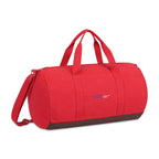 Ivy Barrel Duffel in Recycled Cotton Transfer - Crimson - View 3