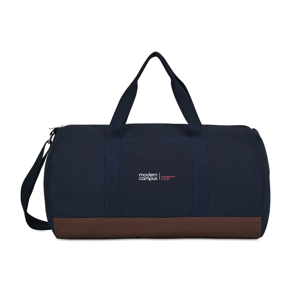 Ivy Barrel Duffel in Recycled Cotton Transfer - Navy - View 1