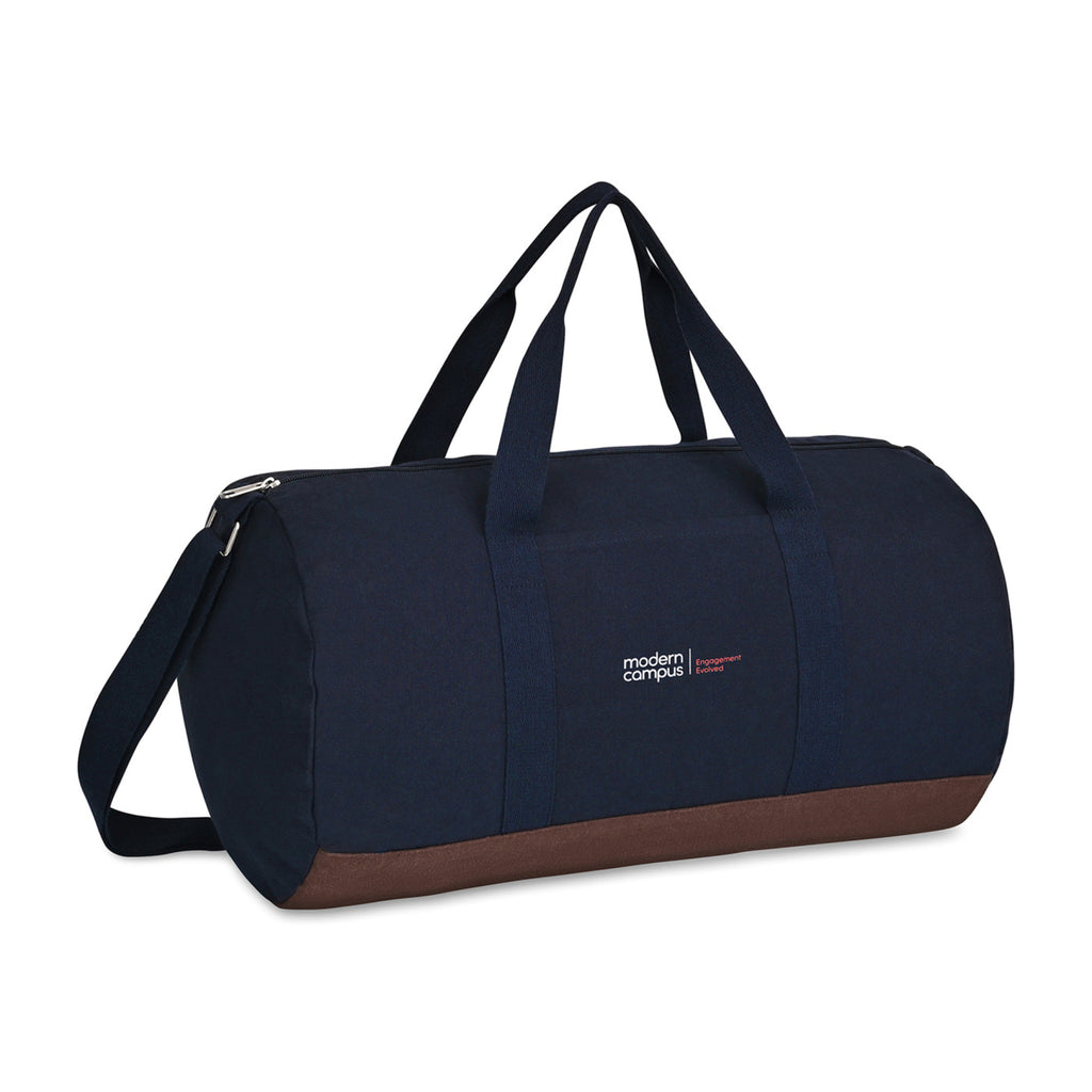 Ivy Barrel Duffel in Recycled Cotton Transfer - Navy - View 2