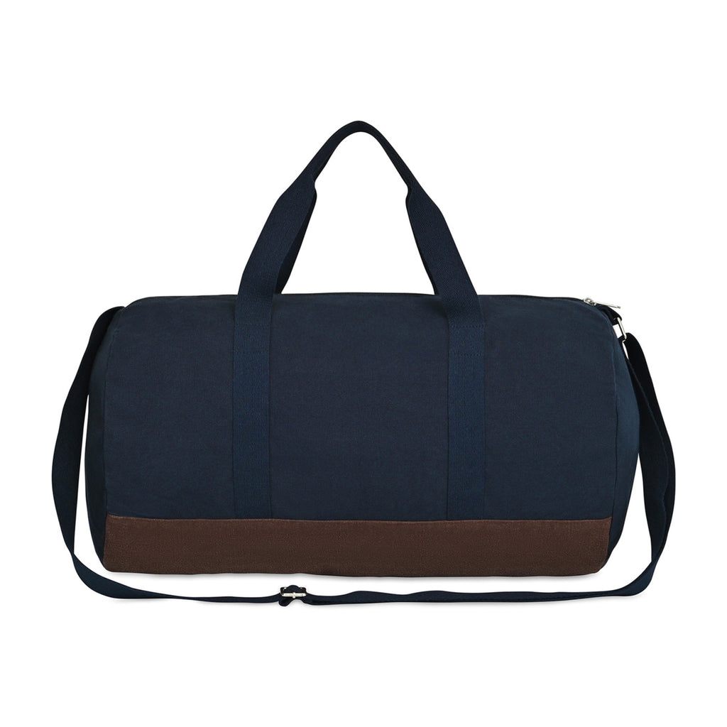 Ivy Barrel Duffel in Recycled Cotton Transfer - Navy - View 3