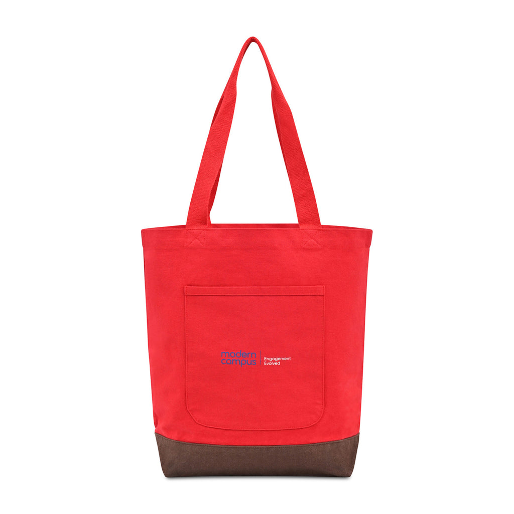 Ivy Everyday Tote in Recycled Cotton - Crimson - View 1