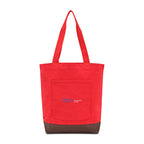 Ivy Everyday Tote in Recycled Cotton - Crimson - View 1