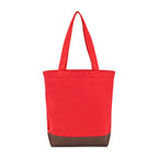 Ivy Everyday Tote in Recycled Cotton - Crimson - View 2