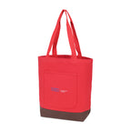 Ivy Everyday Tote in Recycled Cotton - Crimson - View 3