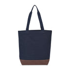 Ivy Everyday Tote in Recycled Cotton Transfer - Navy - View 3