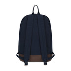 Ivy Laptop Backpack in Recycled Cotton, 16 Inch Embroidery - Navy - View 4