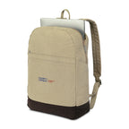 Ivy Laptop Backpack in Recycled Cotton, 16 Inch Transfer - Beige - View 4