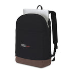 Ivy Laptop Backpack in Recycled Cotton, 16 Inch Transfer - Black - View 3