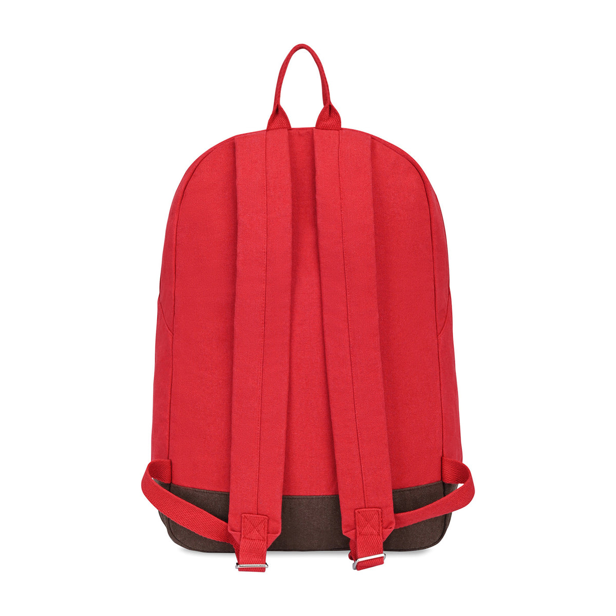 Ivy Laptop Backpack in Recycled Cotton, 16 Inch Transfer - Red - View 4