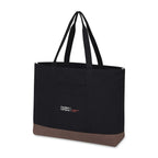 Ivy Large Carry-All Tote in Recycled Cotton - Black - View 2