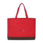 Ivy Large Carry-All Tote in Recycled Cotton - Crimson - View 1