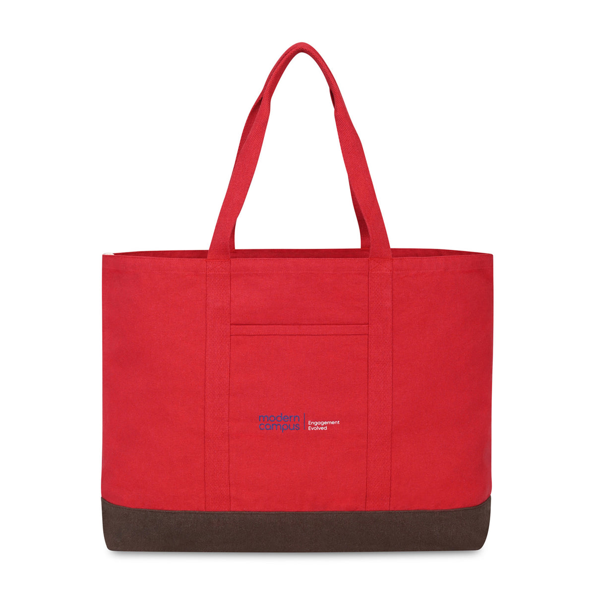 Ivy Large Carry-All Tote in Recycled Cotton - Crimson - View 1