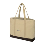 Ivy Large Carry-All Tote in Recycled Cotton Embroidery - Beige - View 3