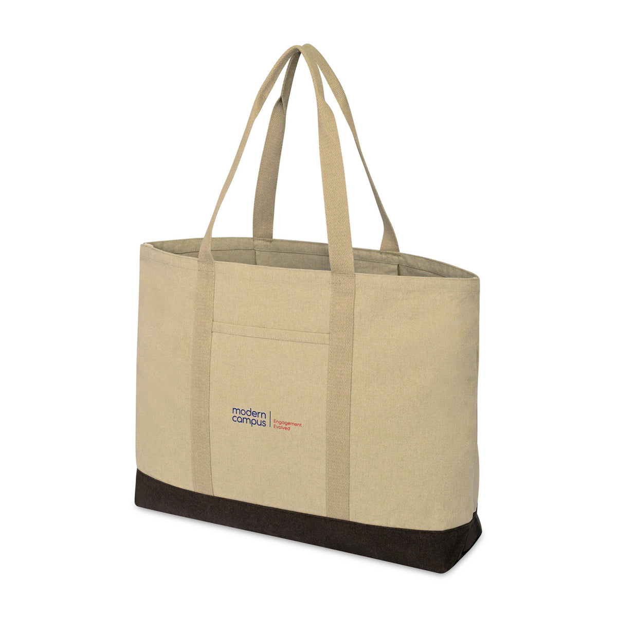 Ivy Large Carry-All Tote in Recycled Cotton Embroidery - Beige - View 3