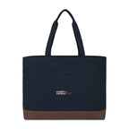 Ivy Large Carry-All Tote in Recycled Cotton - Navy - View 1