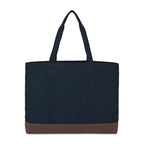 Ivy Large Carry-All Tote in Recycled Cotton - Navy - View 2