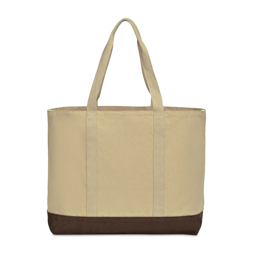 Ivy Large Carry-All Tote in Recycled Cotton Transfer - Beige - View 2