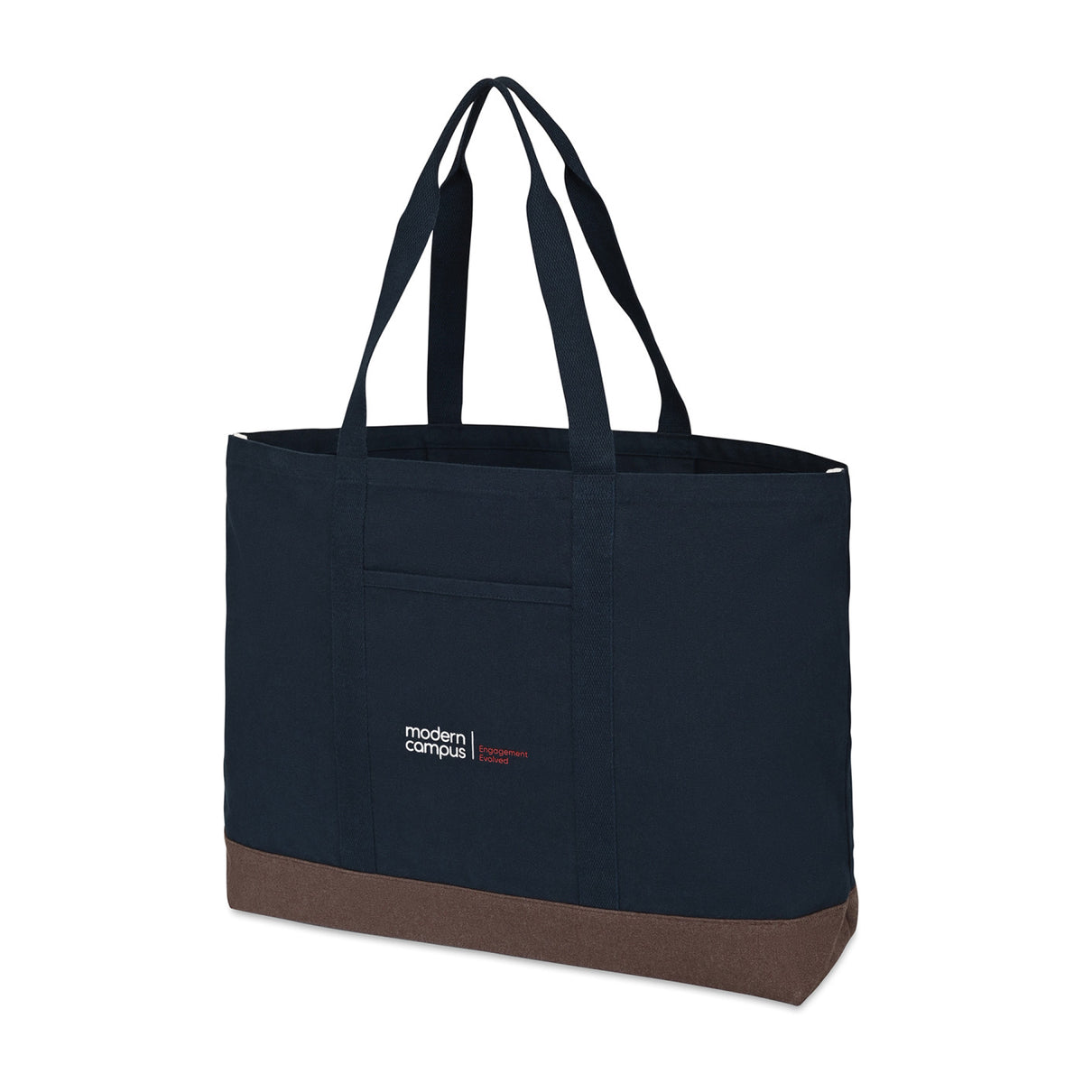 Ivy Large Carry-All Tote in Recycled Cotton Transfer - Navy - View 3